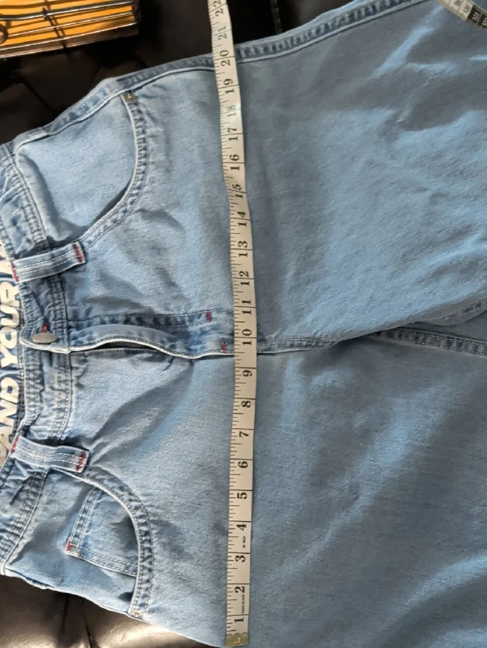 A.LAB Mega Shant Pixel Denim Shorts